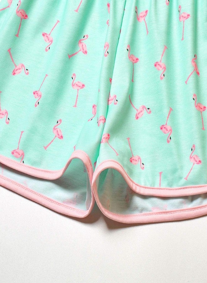 QPANCY Flamingo Pjs Matching Dolls & Girls Pajama Sets Cotton American Girls Sleepwear - Image 5